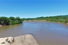 Mirando hacia el río Carcarañá.